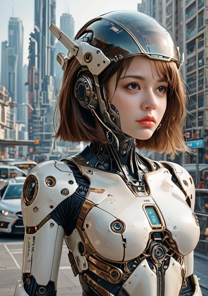 science fiction,  1girl,  breasts on Tensor.Art