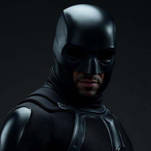A person wearing a BlvckNoir Costume,  The Costume is predominantly black,  with silver accents on Tensor.Art
