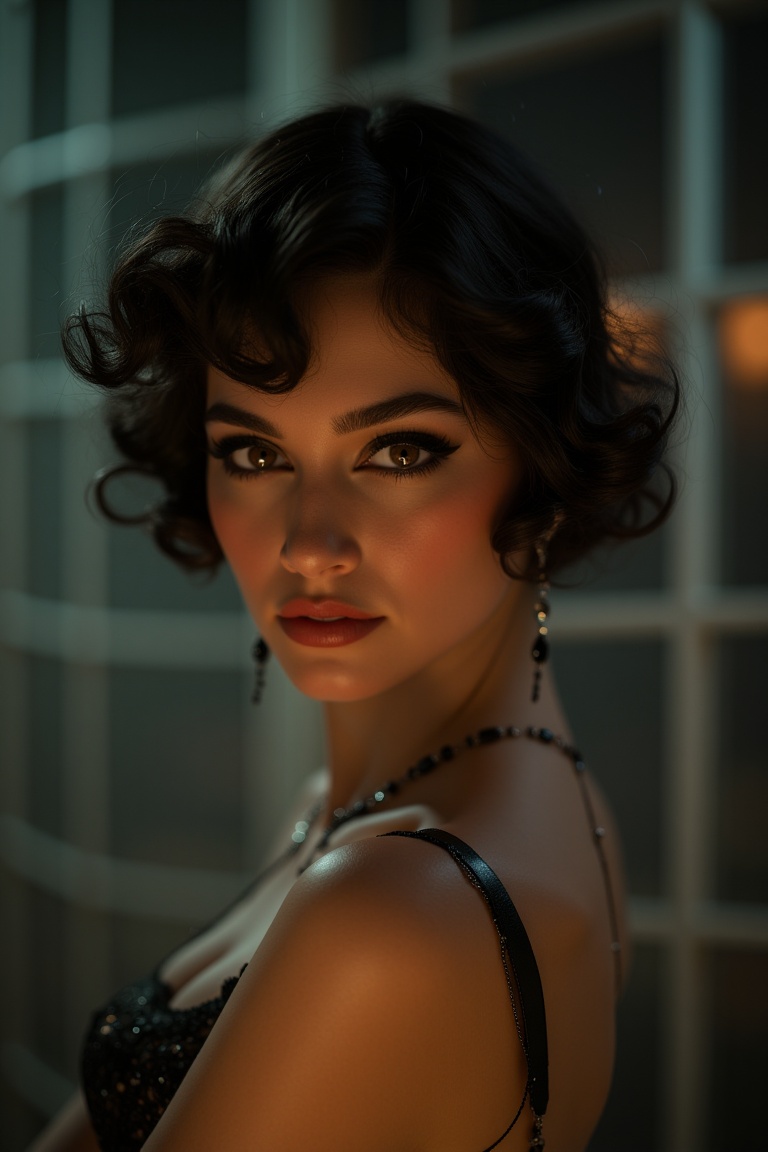 Photo realistic, mute colors, 20s style, flapper girl, art deco. cinematic lighting, smokey atmosphere, ethereal light, intricate details, extremely detailed, incredible details, full colored, complex details, hyper maximalist, gorgeous light and shadow, detailed decoration, detailed lines. masterpiece, best quality, HDR, UHD, unreal engine. looking at the camera, fair skin, beautiful face, beautiful eyes, perfect eyes, beautiful nose, full_body,fflixmj6