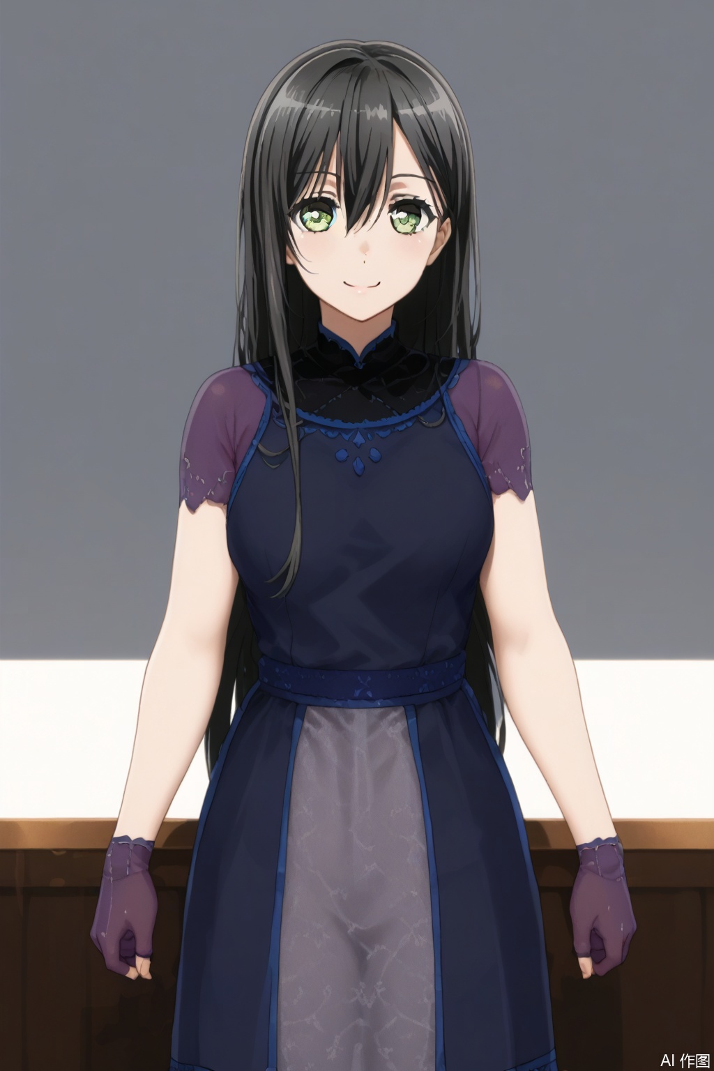 masterpiece, best quality,solo,((white background:1.2)),simple background,
looking at viewer,Hanazono Tae,long hair,smile, bangs,black hair,hair between eyes, green eyes