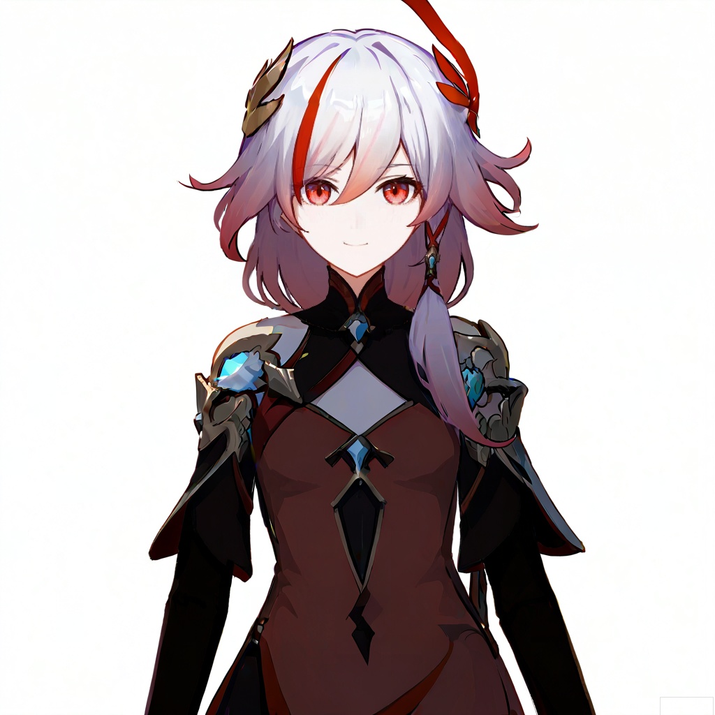 masterpiece, best quality,solo,(white background:1.2),simple background,
looking at viewer, fu hua, fu hua cgver, long hair, bangs,hair ornament, red eyes,hair between eyes, white hair,multicolored hair, streaked hair, smile,small breasts, red hair, pink hair,low-tied long hair