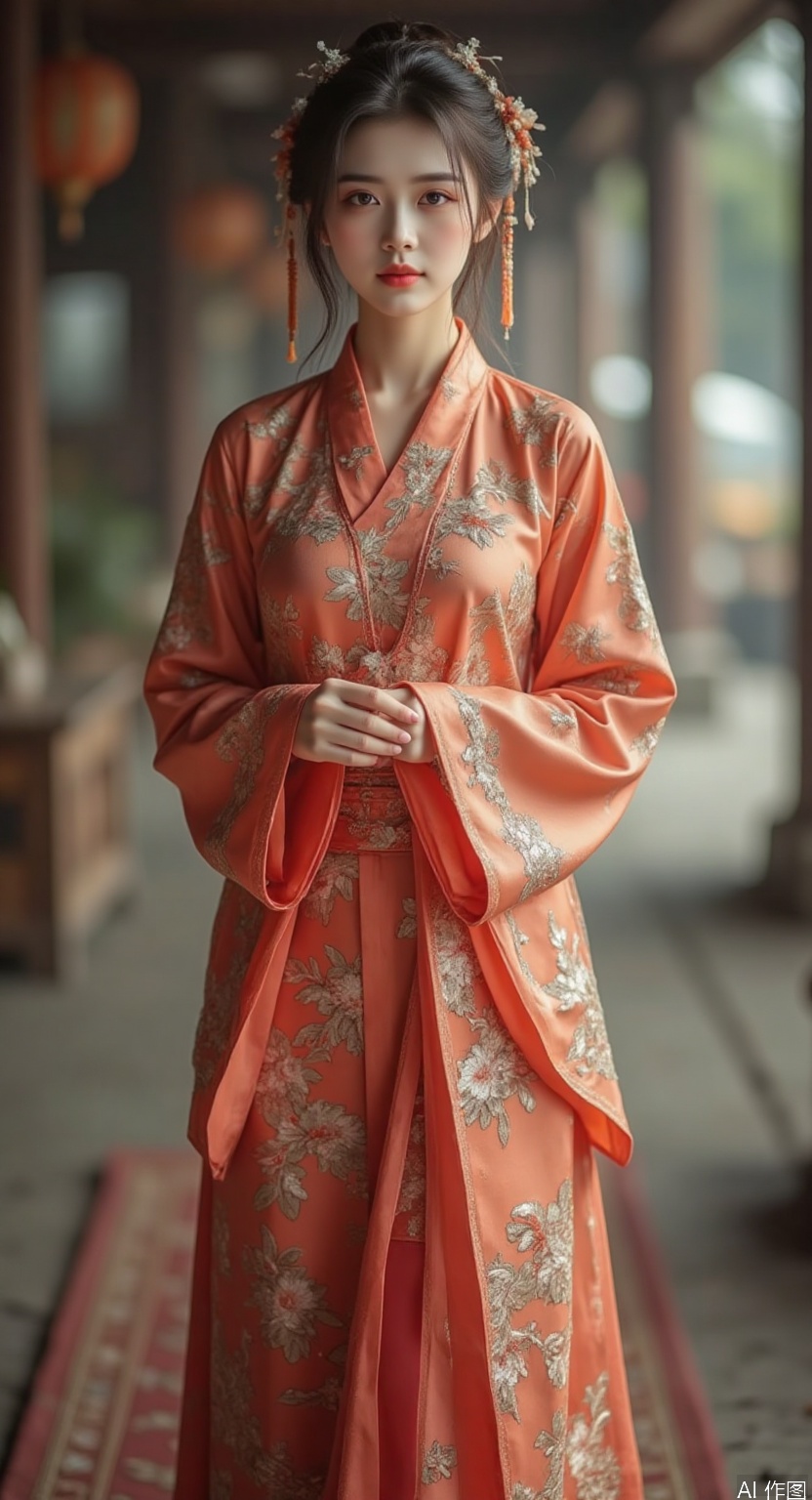 A Chinese beauty, full body photo, random background, random actions, random clothes