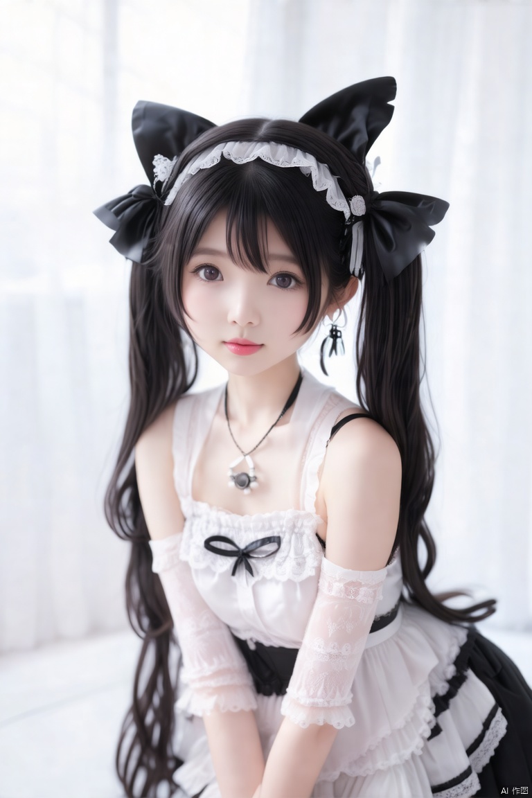 twintails, Japanese cute little loli,, small body (bodily fluids) orgasm (masturbated), bright eyes (wearing gothic_lolita,,),, huge breasts