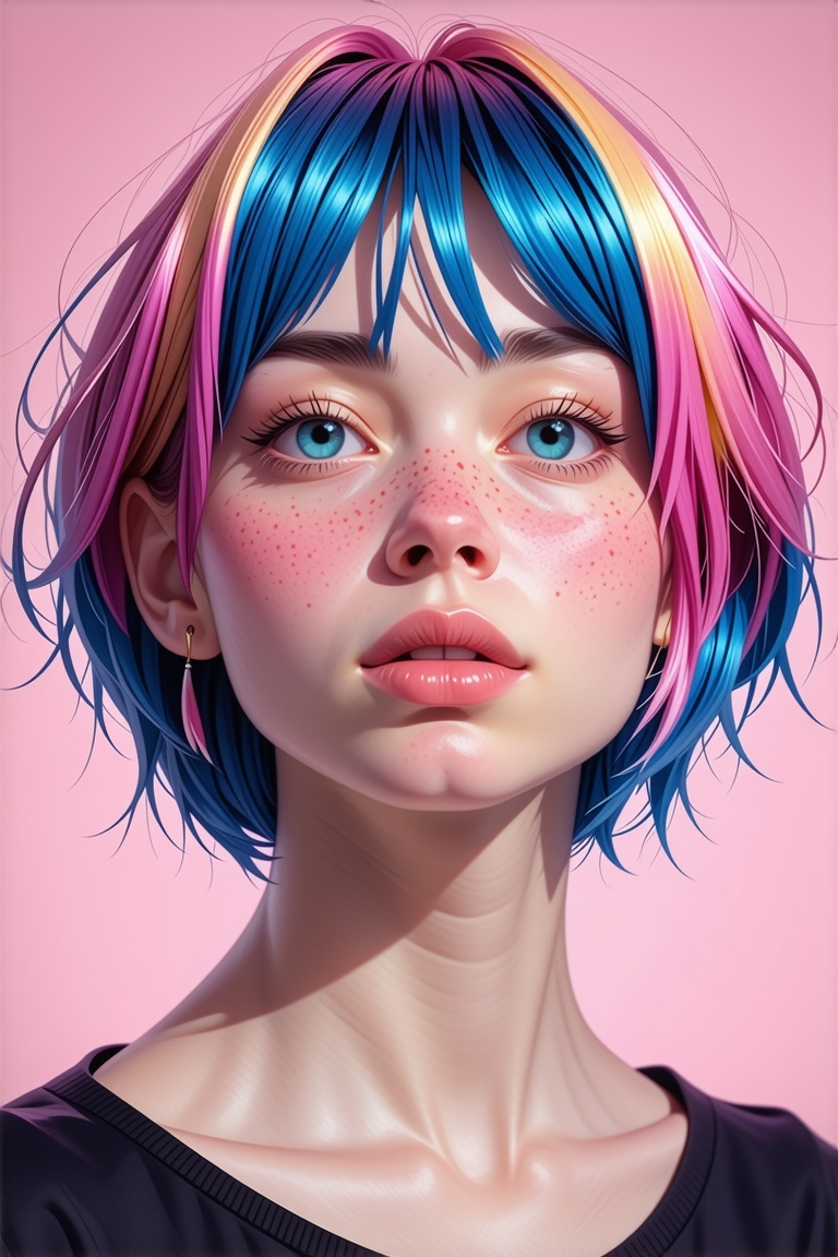1girl,  solo,  short hair on Tensor.Art