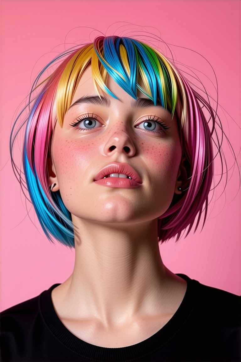 1girl,  solo,  short hair on Tensor.Art
