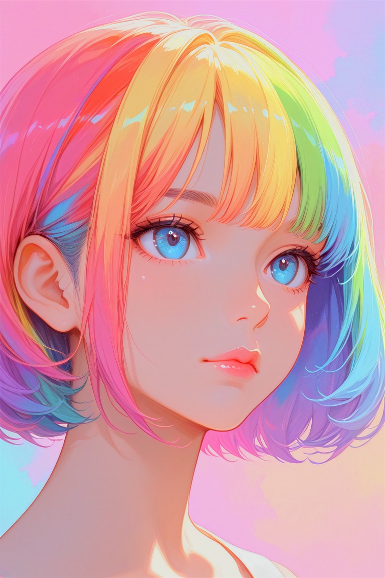 1girl,  solo,  short hair on Tensor.Art