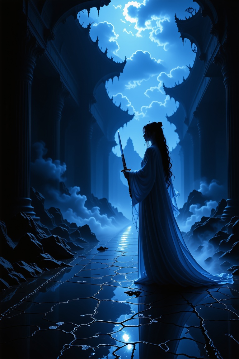 blue light,  masterpiece,  best quality on Tensor.Art