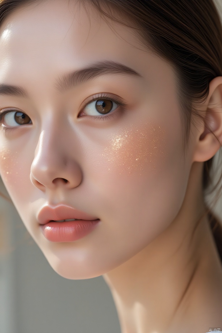 Beauty, real skin texture