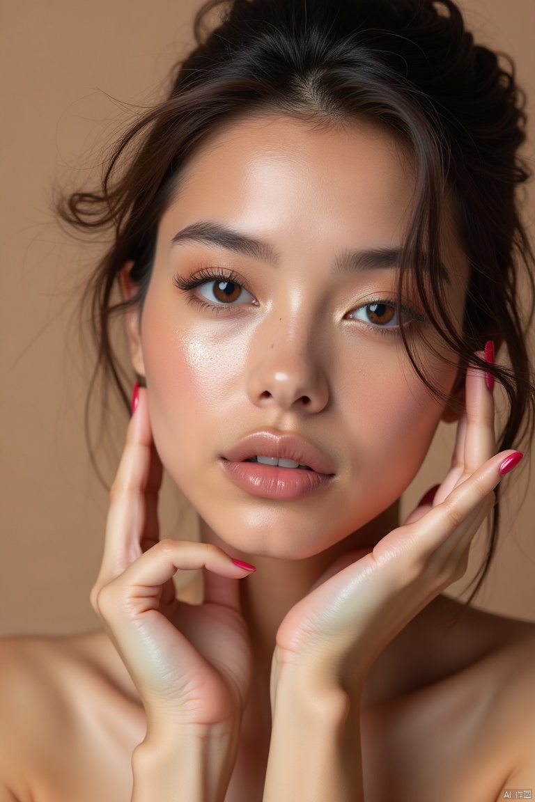 Beauty, real skin texture