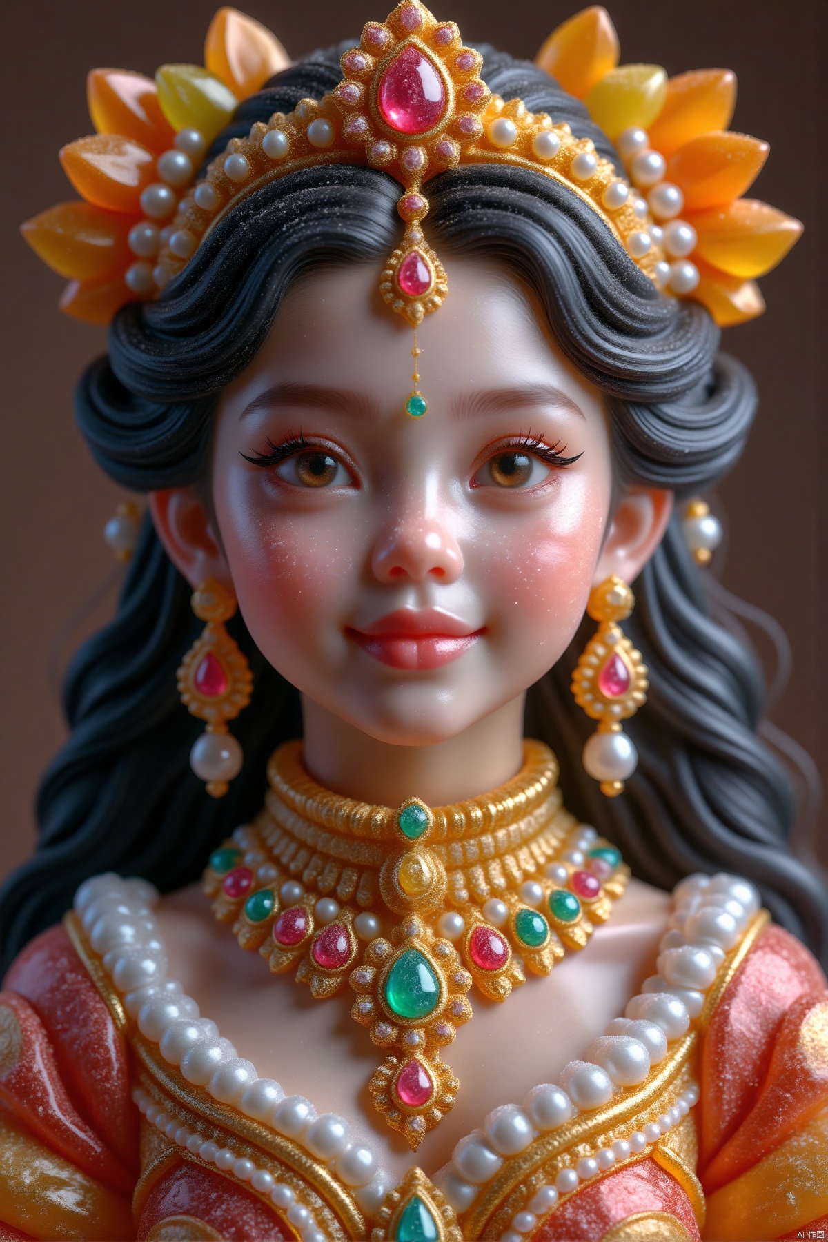 duocaitangsu,(1 girl, best quality, masterpiece), super realistic 8K CG, flawless, clean, masterpiece, professional artwork, famous works, movie lighting, movie blooming, perfect face, beautiful face, fantasy, like a dream, unreal, science fiction short story, luxury, jewelry, diamonds, gold, pearls, gemstones, sapphires, rubies, emerald, complex details, exquisite patterns, charming, tempting, alluring, hair accessories, necklaces, earrings, bracelets, armbands, halos, autumn leaves,