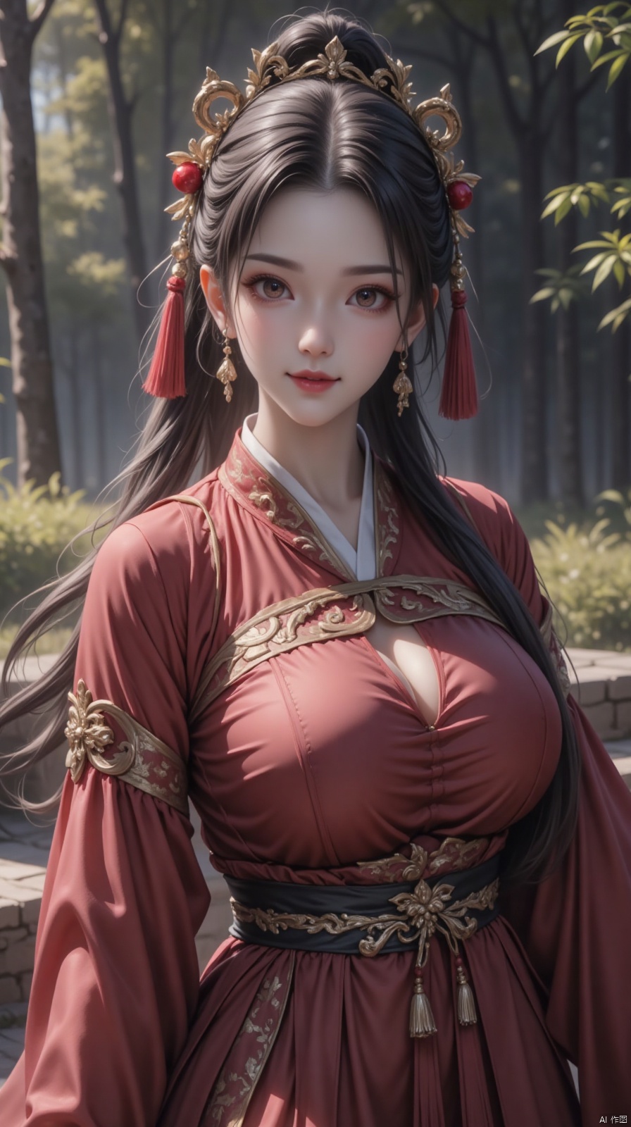 masterpiece,best quality,1girl,Chinese Hanfu,32k,movie level,film grain,real skin