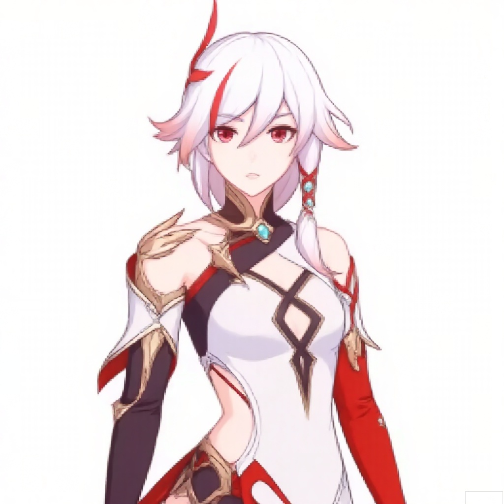 masterpiece, best quality,solo,(white background:1.2),simple background,
looking at viewer, fu hua, fu hua cgver, long hair, bangs,hair ornament,red eyes,hair between eyes,white hair, multicolored hair,streaked hair, smile, small breasts,red hair, pink hair,low-tied long hair