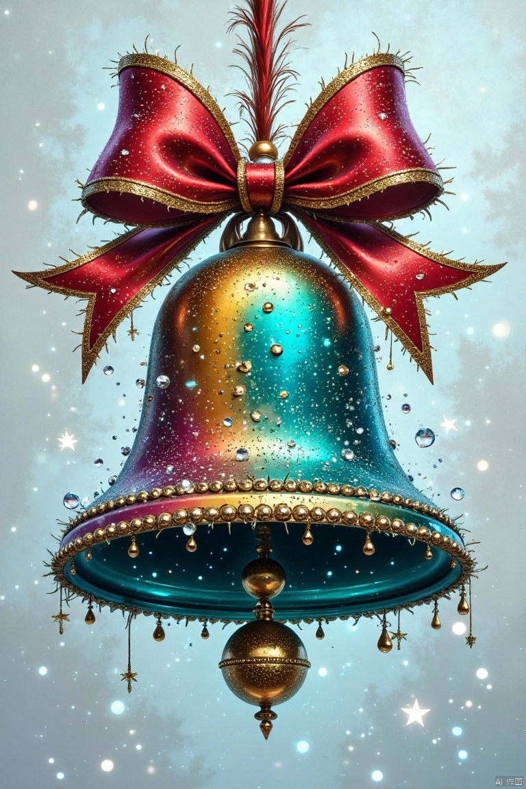 ChildGraffitiPainting,(best quality,4k,8k,highres,masterpiece:1.2),ultra-detailed,(realistic,photorealistic,photo-realistic:1.37),32k,Christmas bell,Christmas atmosphere,vibrant colors,rainbow colors,candy colors,white background,close-up,extremely detailed,high resolution,shiny surface,reflective,ornate design,sparkling,glittering,decorative elements,delicate craftsmanship,festive,joyful,celebratory,cheerful,playful,whimsical,traditional,modern,artistic,beautifully crafted,elaborate detailing,rich textures,highlights and shadows,soft lighting,HD,studio lighting,sharp focus,physically-based rendering,extreme detail description,professional,vivid colors,bokeh,