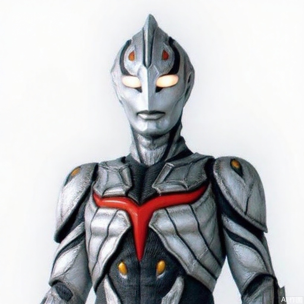 masterpiece, best quality,solo,(white background:1.2),simple background,
looking at viewer,ultraman,bodysuit,gloves,legwear,boots,cover,mask,plugsuit,armor,bodysuit,pattern on body,tight-fitting,helmet,leather suit,latex,tokusatsu,no humans,science fiction,hard mask,no smile,no eyes,no nose,rubber bodysuit with line,alien