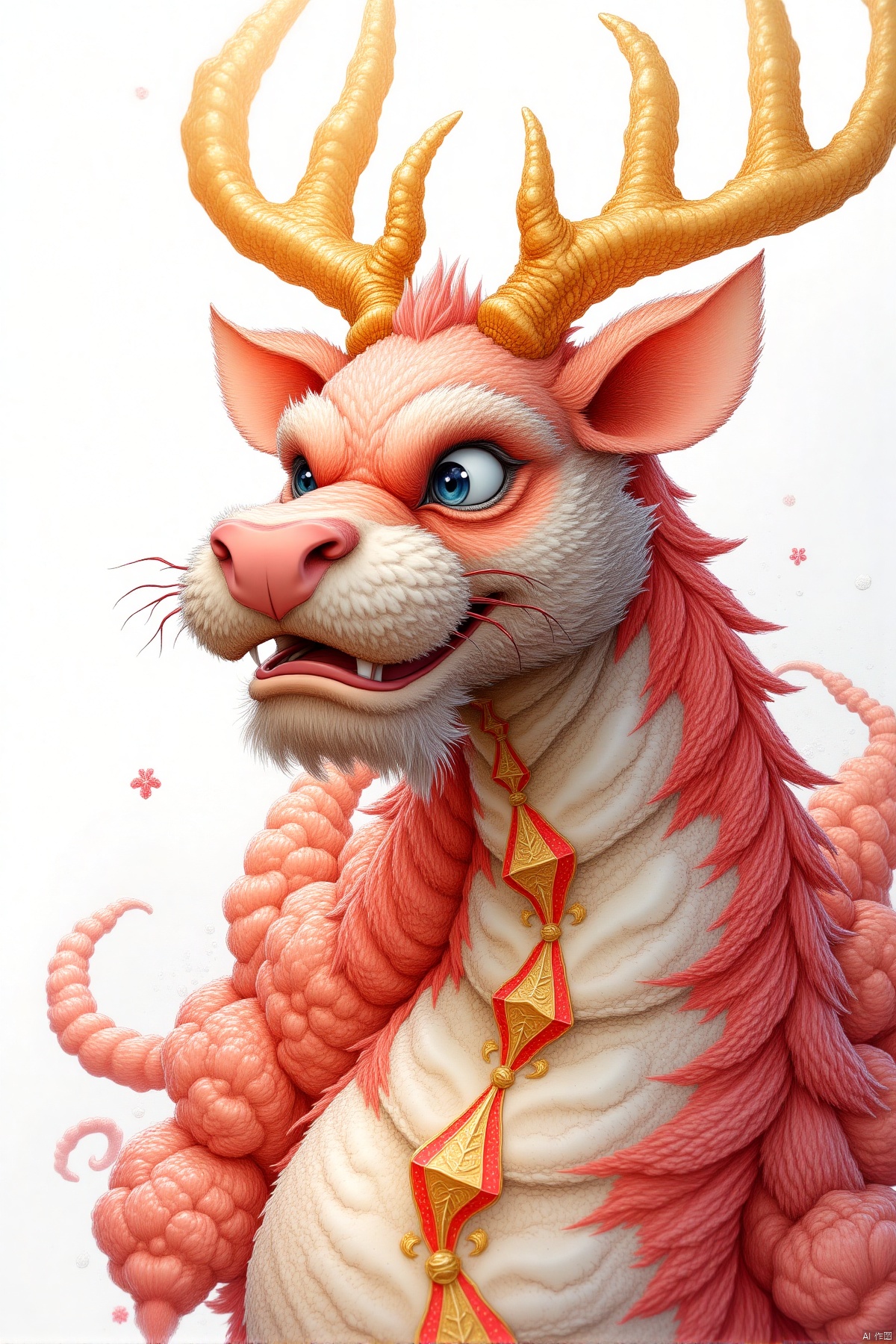 fenmoshanshui,christmas,white background, extremely high resolution, added details, close-up,