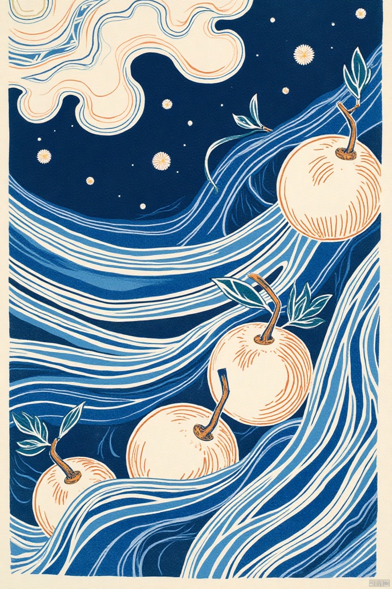 Isometric view,Tom Killion Woodcut prints,illustration,etching,letterpress,linoleum,Ray Morimura,Monet,Woodcut,
There are several fruits with a few leaves,simple background, by Tom Duxbury ((with thick lines)). Loose lines, infinity hieroglyph waves,icy landscape,by Li ,calligraphic poetry,
3d close-up,album,in a dream world,windings,illustrations,finely detailed feature,crisp smooth lines,hyperdetailed content,silk flowing in wind, colors.sharp focus,)Color woodcut refers to several blocks of wood overprint two or more colors of the print be, because of the different production tools, divided watermark to mimeograph, materials and printing, power printing and so on. The colors are blue XADIMART,line-art