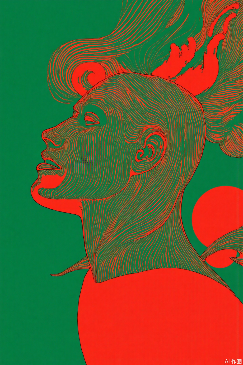 Ultra photoreal, Insane Details, 32K, Realistic,
 4K, masterpiece, red&green, flat illustration style