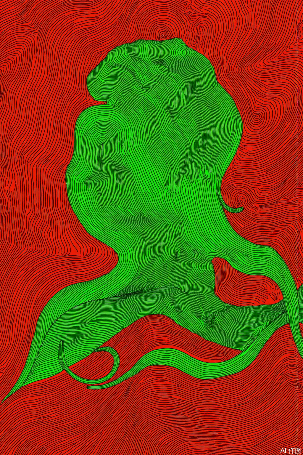 Ultra photoreal, Insane Details, 32K, Realistic,
 4K, masterpiece, red&green, flat illustration style