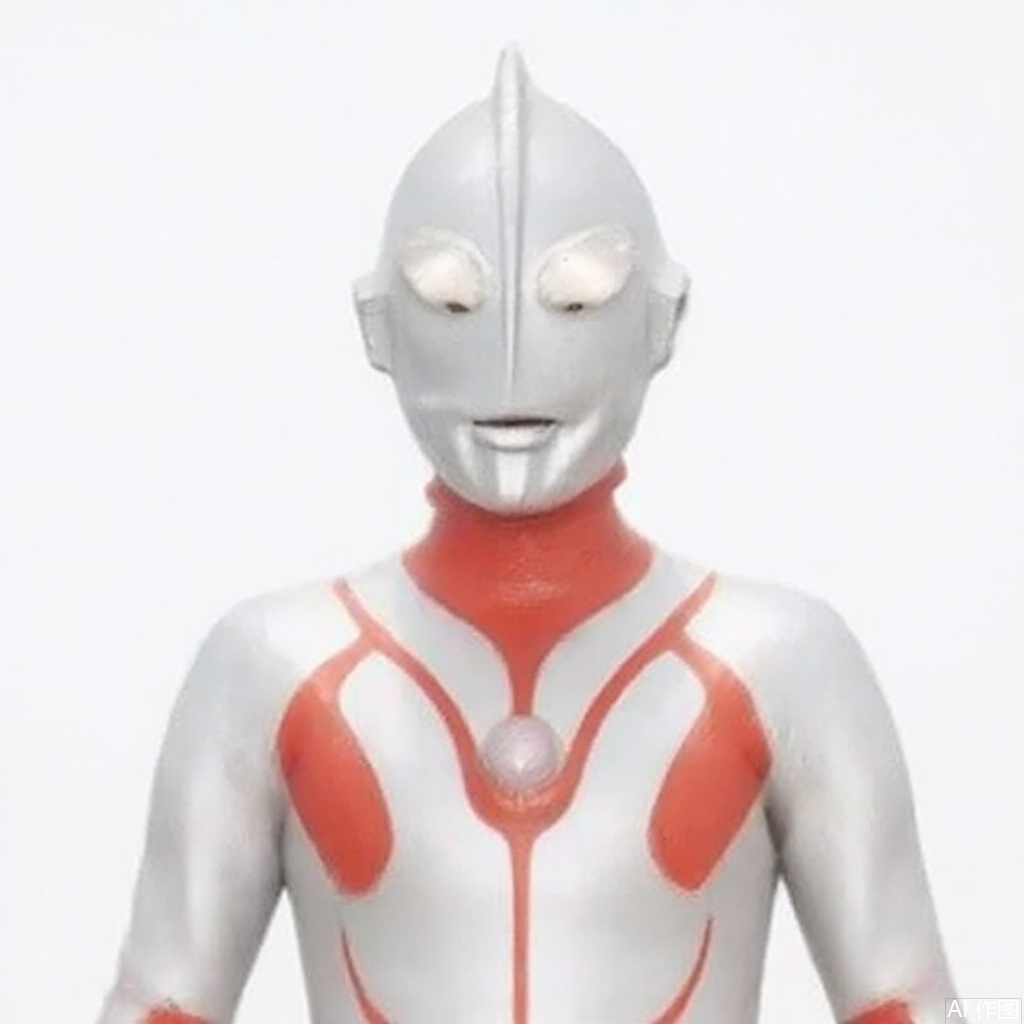 masterpiece, best quality,solo,(white background:1.2),simple background,
looking at viewer,ultraman,silver bodysuit,silver gloves,legwear,gloves,boots,cover,mask,plugsuit,armor,bodysuit,red pattern on body,silver tight-fitting,silver footwear,helmet,leather suit,latex,tokusatsu,no humans,science fiction,silver head,hard mask,no smile,no eyes,no nose,silver rubber bodysuit with red line
