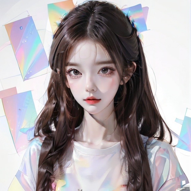 A girl so cool
Illustration style,
Illusionary colors,
Colorful