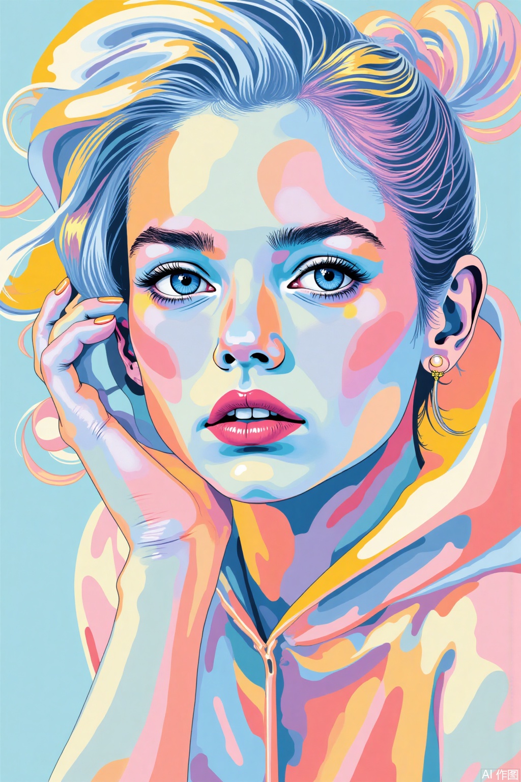Ultra photoreal, Insane Details, 32K, Realistic,
Pastel, flat illustration