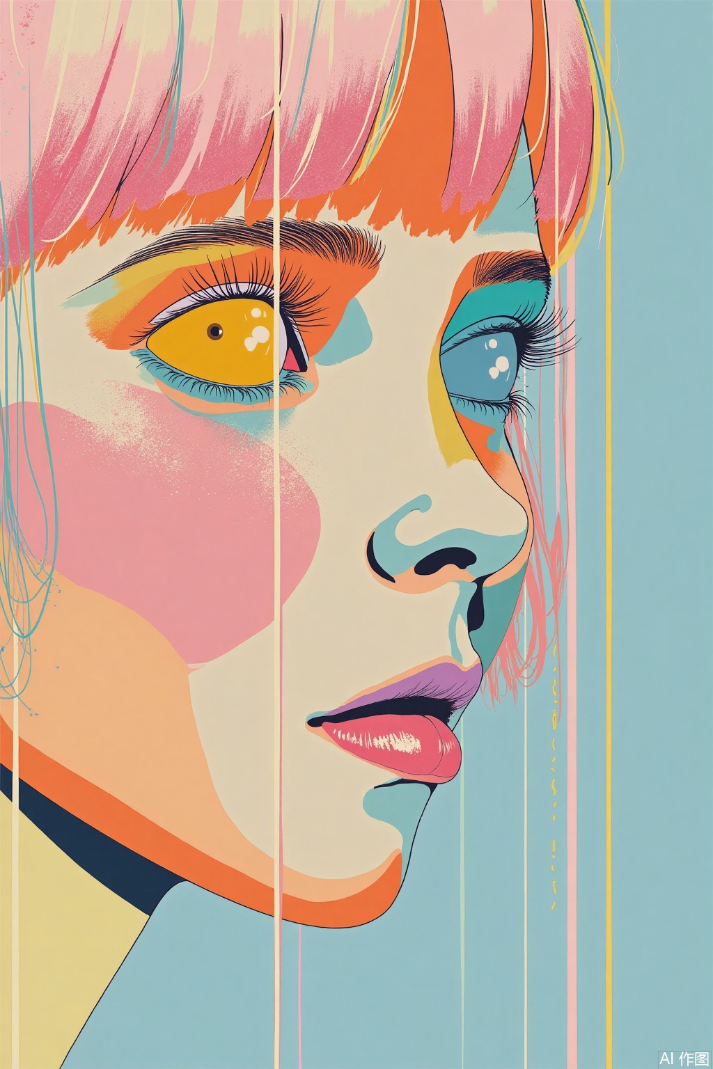 Ultra photoreal, Insane Details, 32K, Realistic,
Pastel, flat illustration