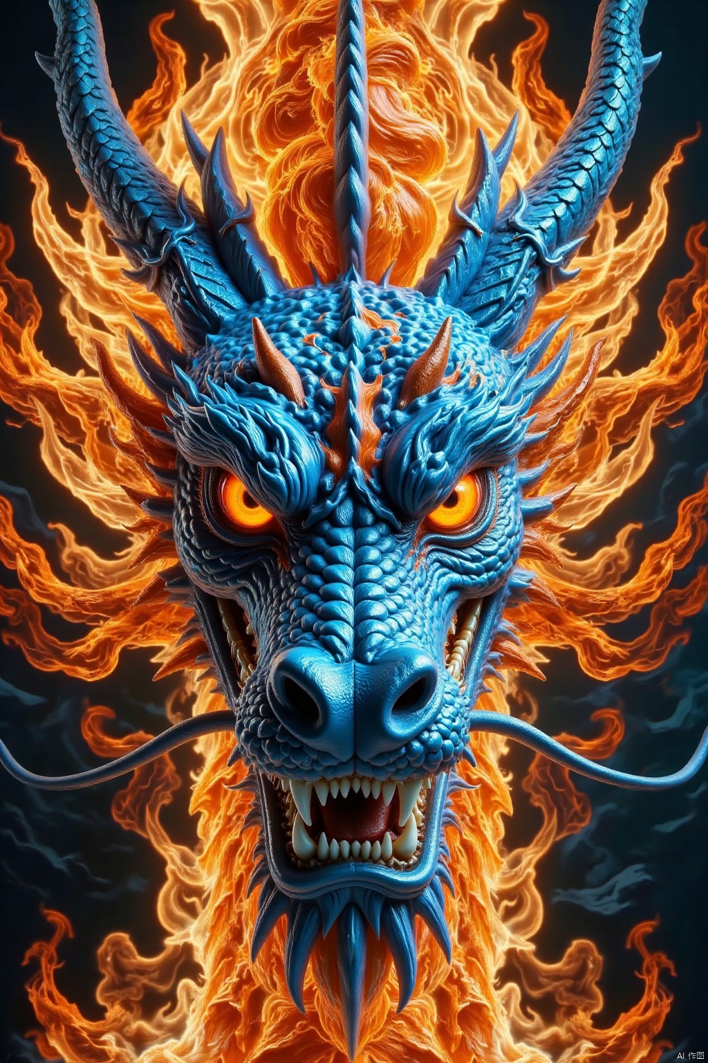 solo
Open your mouth
Bright yellow eyes
tooth
There are no humans
Sharp teeth
fire
Sharp Teeth 
Loong
Eastern Divine Dragon