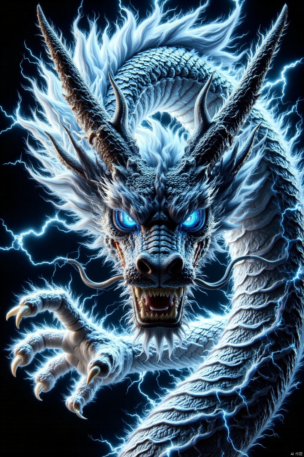 solo
Open your mouth
Blue eyes
horn
There are no humans
luminescence
Sharp teeth
Sparkling eyes
claw
monster
Loong
lightning
Dragon Claw
scale
Dongfang Long