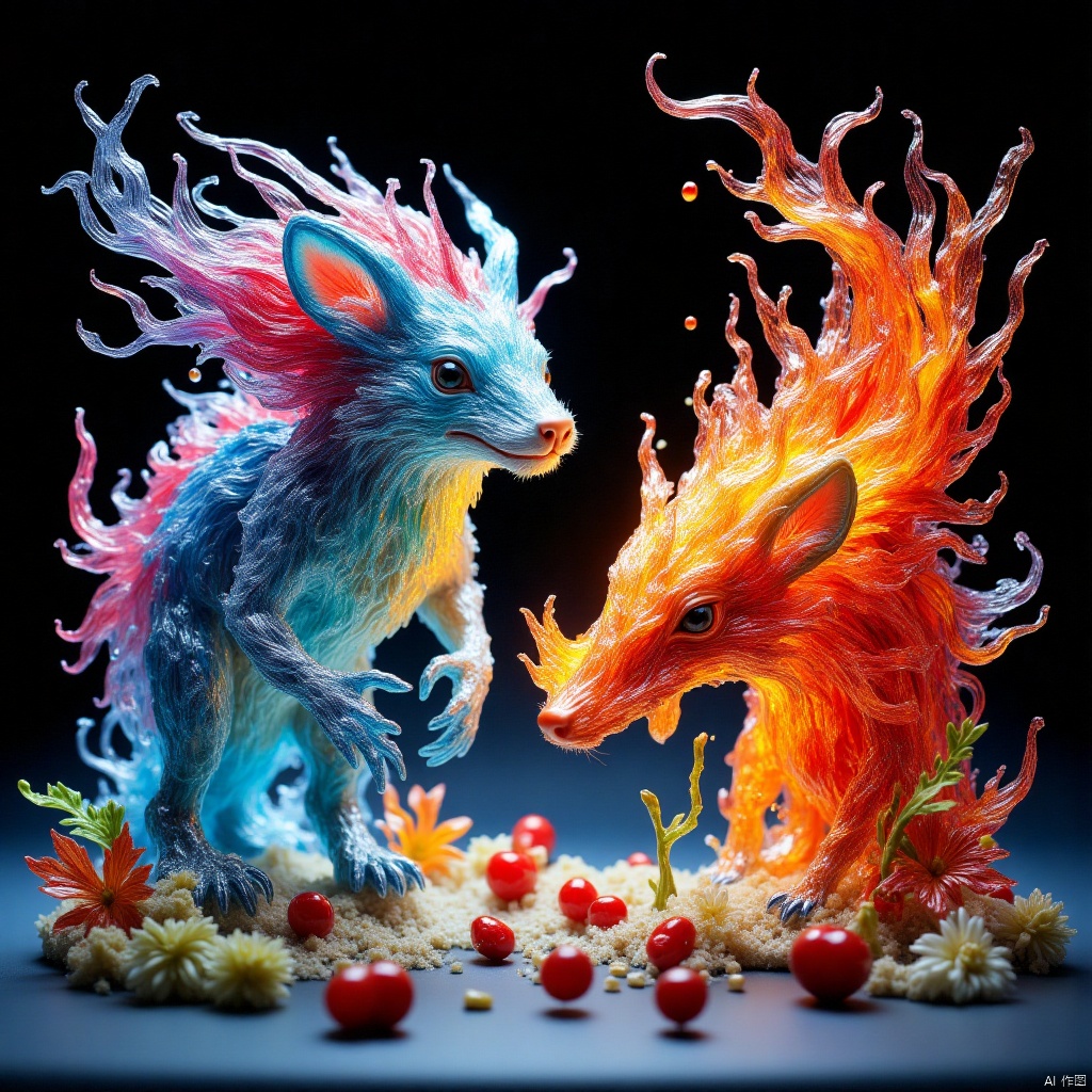 Ice and fire element,Battlefield of Mechs,Elements of the Spring Festival,New Year elements,amusement park,Theme park,Funfair,traditional Chinese Painting,Elements of the Spring Festival,新春元素