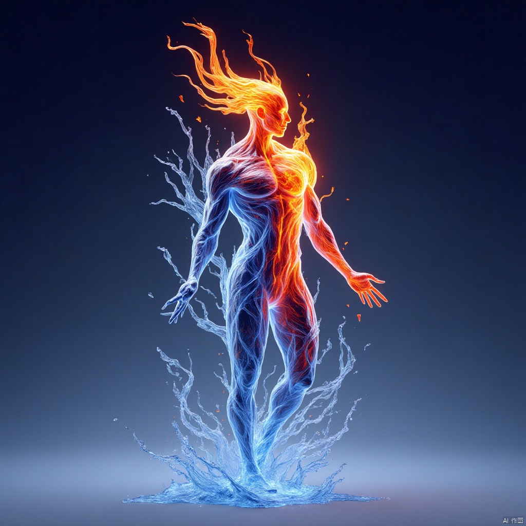 Flame figure,Elements of ice and fire,冰火元素