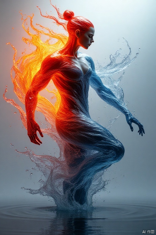 (masterpiece, top quality, best quality, official art, beautiful and aesthetic:1.2),(1girl:1.2),cute,extreme detailed,(abstract:1.4, fractal art:1.3),(silver_hair:1.1),fate \(series\),colorful,highest detailed,fire,ice,lightning,(splash_art:1.2),jewelry:1.4,hanfu,scenery,ink,,haifeisi,(water:1.1),(wet:1.1),(splashing:1.1),(rain:1.1),