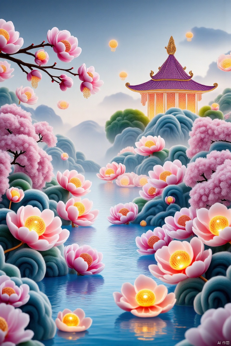  miniature photography,a festive scene of the spring festival,a group of people danced gracefully around the bonfire,high definition,masterpiece,rich details,Pokémon style (extremely detailed CG unity 8k wallpaper),(((masterpiece))),(((best quality))),((ultra-detailed)),(best illustration),(best shadow),((an extremely delicate and beautiful)),dynamic angle,floating,The detailed castle,(((the best building))),mist encircles the mountains,fairyland,dynamic angle,classic,(detailed light),feather,nature,(sunlight),river,forest,flowers,beautiful and delicate water,(painting),(sketch),(bloom),(shine), . Vibrant, cute, anime, fantasy, reminiscent of Pokémon series,furry-scenery,shuijing,瓷器,porcelain