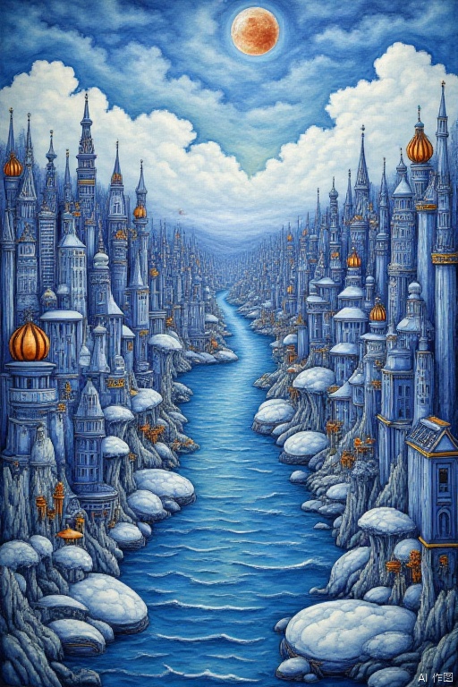 A city made of porcelain,
