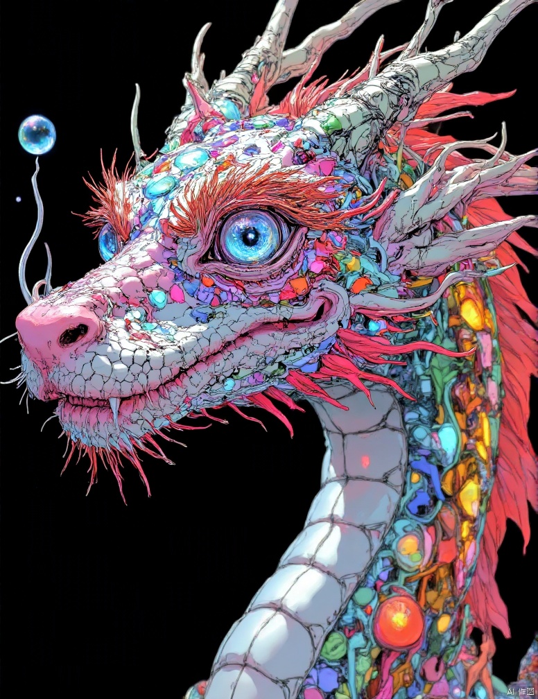 made of glass, blind rosey, highly detailed, macro photography, crystal clear, delicate, intricate, colorful reflections, soft lighting, artstation, 4k resolution,dragon,fire,smile,blue,