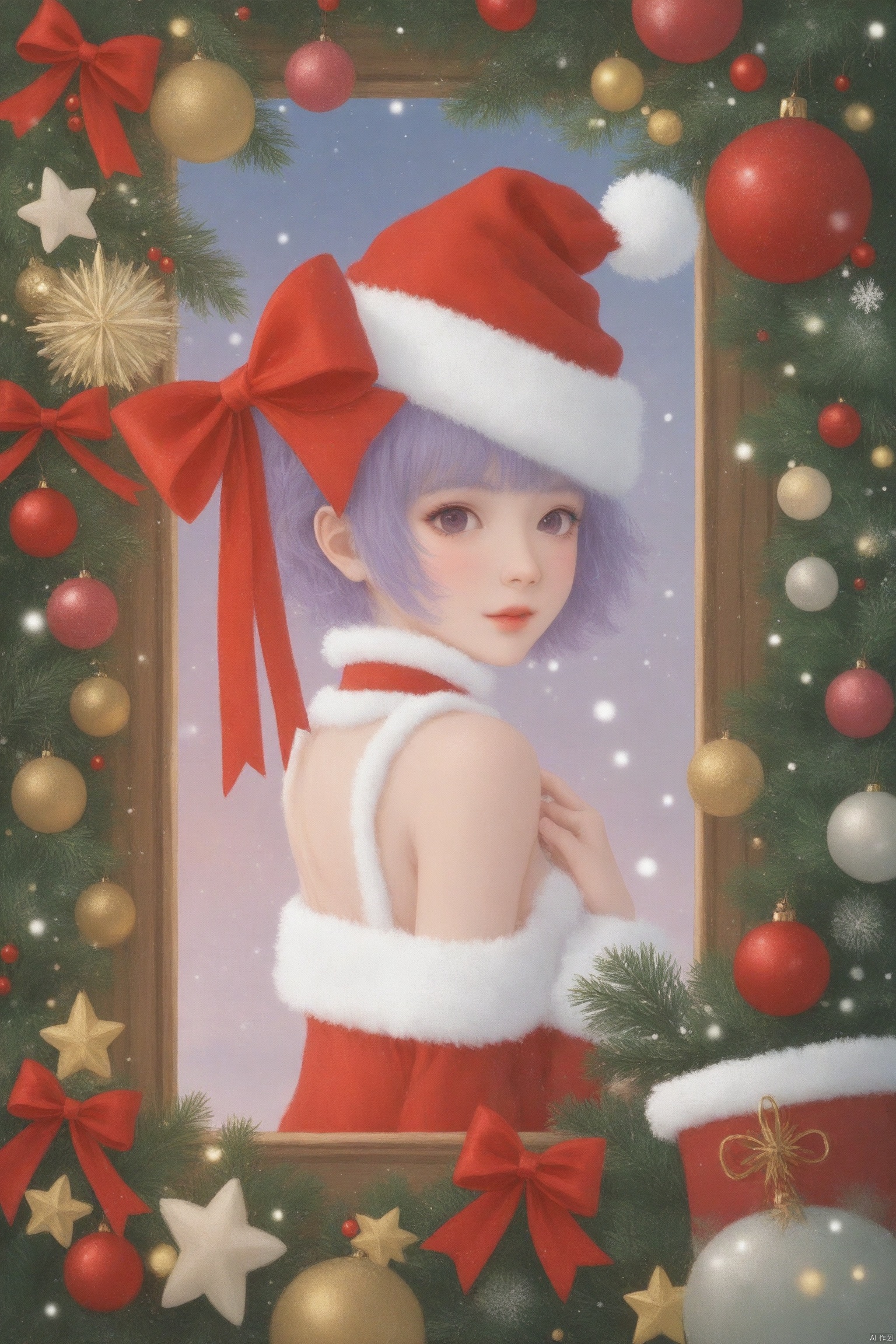 , Christmas Frame Scene