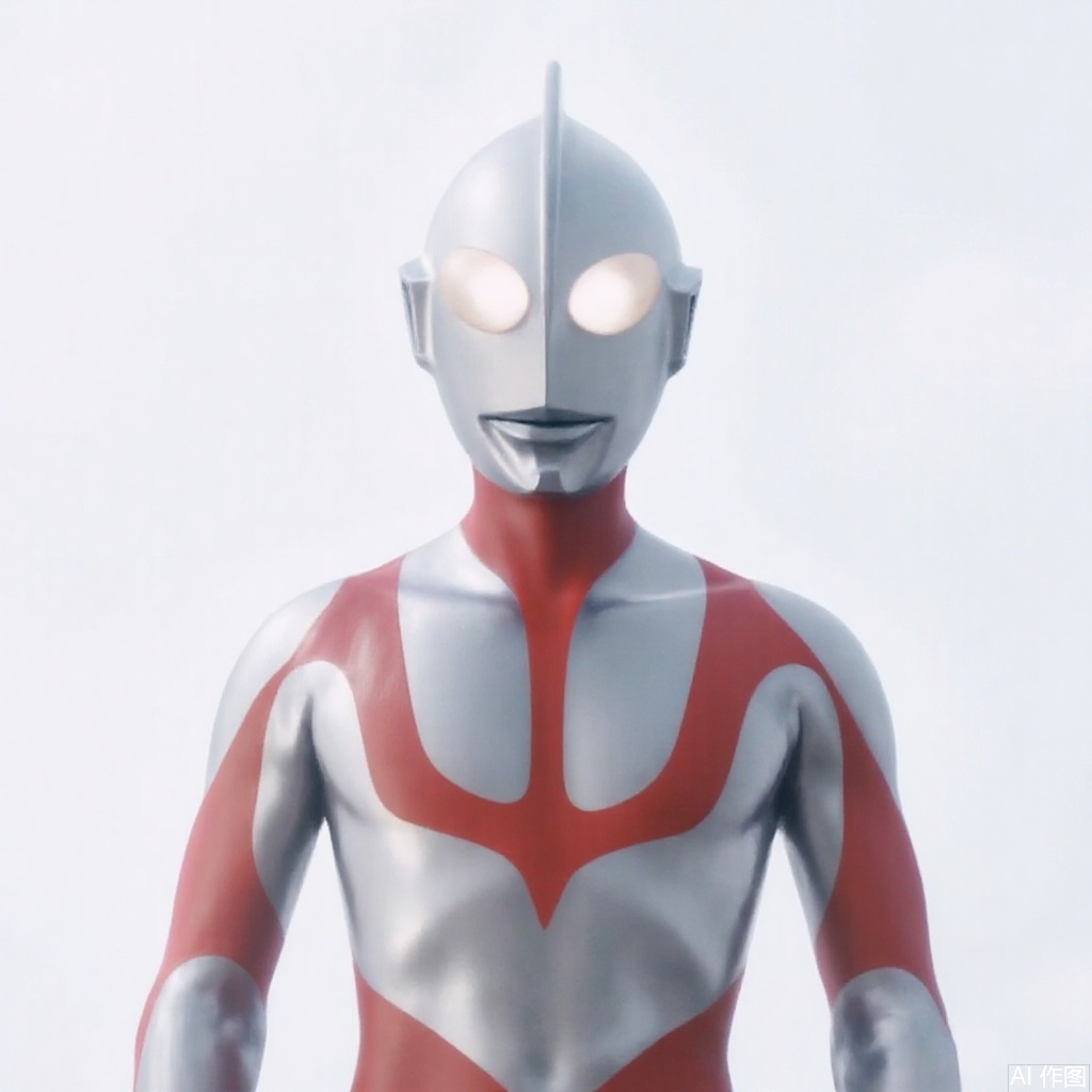 masterpiece, best quality,solo,(white background:1.2),simple background,
looking at viewer,ultraman,silver bodysuit,silver gloves,legwear,gloves,boots,cover,mask,plugsuit,armor,bodysuit,red pattern on body,silver tight-fitting,silver footwear,helmet,leather suit,latex,tokusatsu,no humans,science fiction,silver head,hard mask,no smile,no eyes,no nose,silver rubber bodysuit with red line