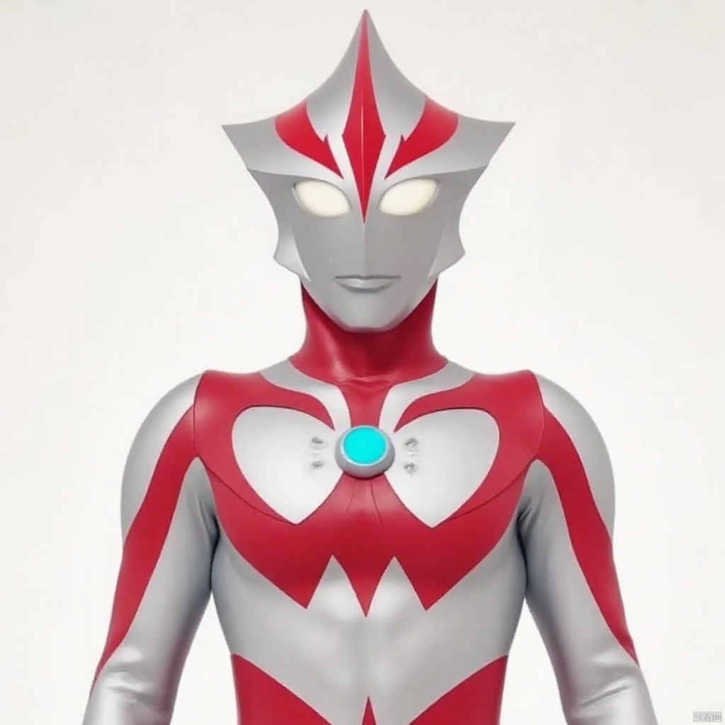 ,silver bodysuit,silver gloves,legwear,gloves,boots,cover,mask,plugsuit,armor,bodysuit,red pattern on body,silver tight-fitting,silver footwear,helmet,leather suit,latex,tokusatsu,no humans,science fiction,silver head,hard mask,no smile,no eyes,no nose,solo,silver rubber bodysuit with red line,ultraman