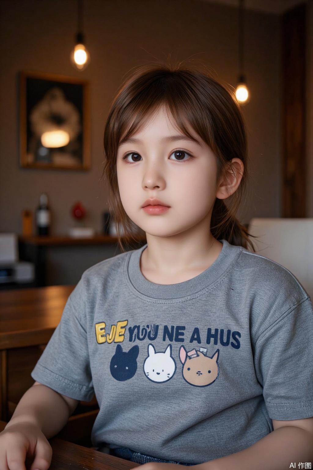 real, a photo of a three-year-old child, professional photography style, cute