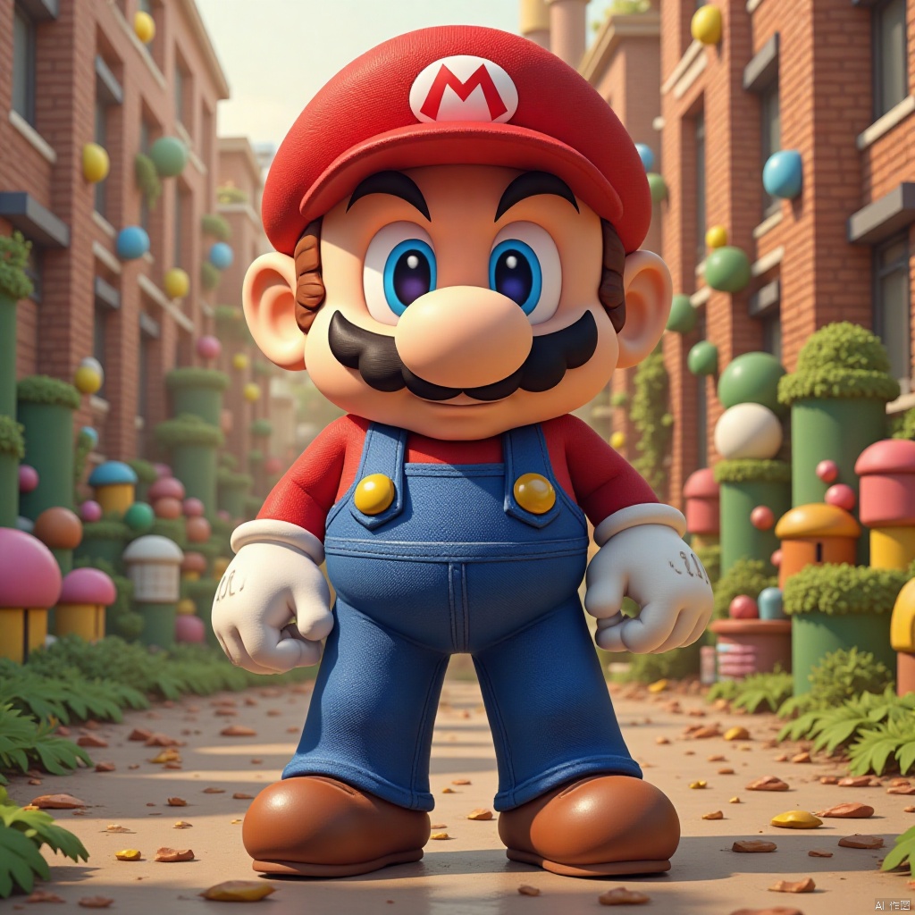  ((Best Quality)), ((Masterpiece)), (Very detailed:1.3), 
1boy,Super Mario,solo,chest hair,shirt