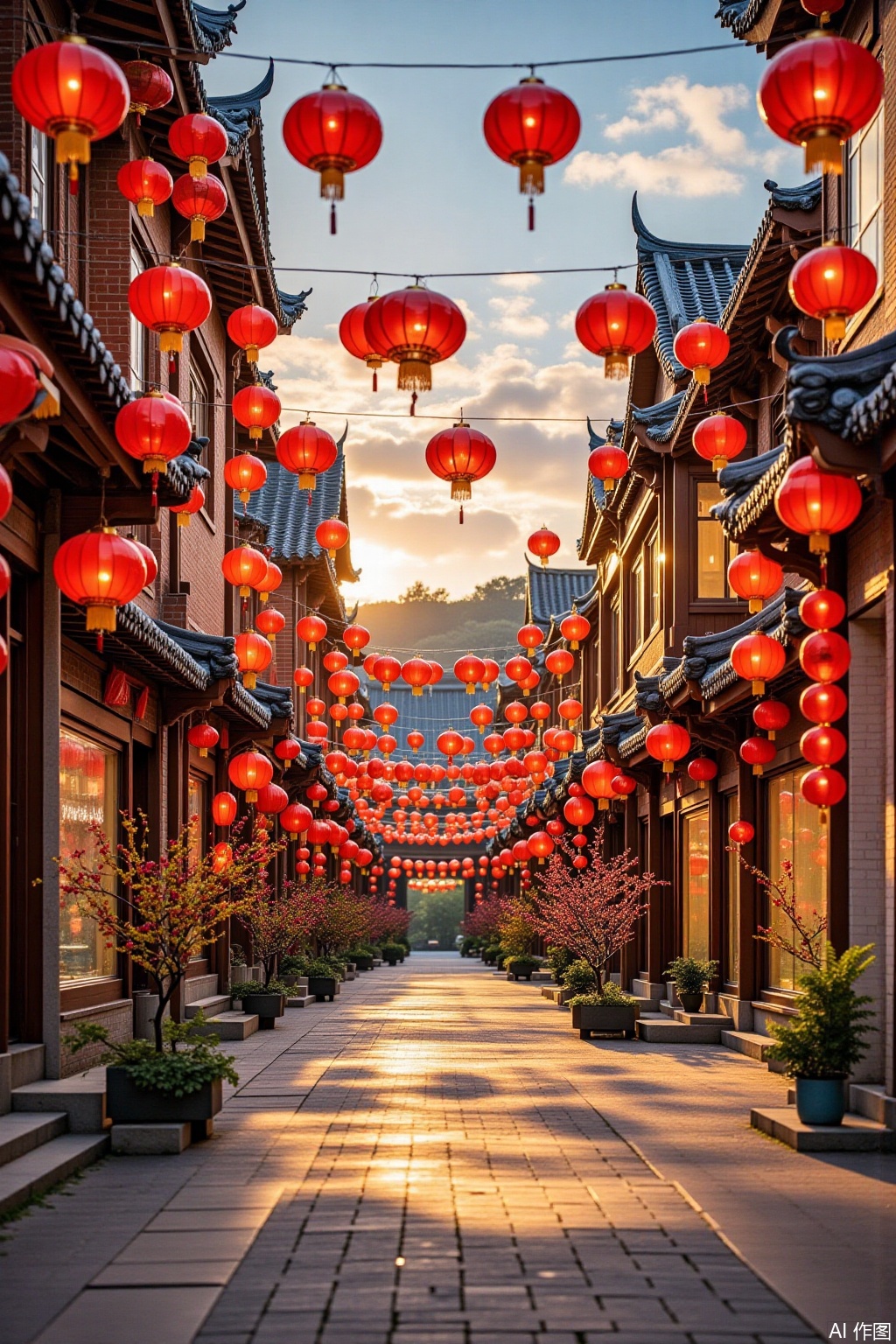 China Spring Festival Street,masterpiece,4K