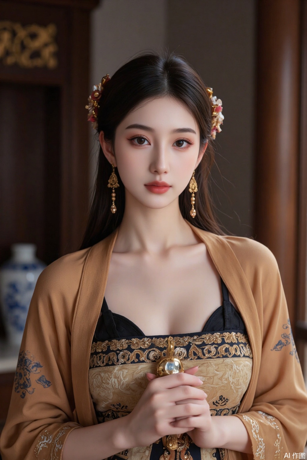 Ultra photoreal, Insane Details, 32K, Realistic,
Real photo,1girl, Dunhuang photo photos,