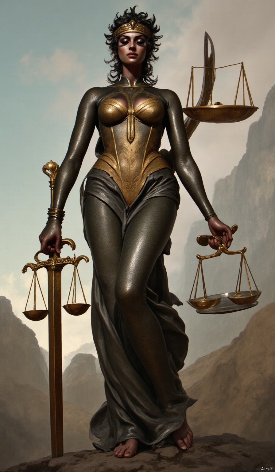 , The scales of justice, symbol of justice, mythology and religion, gods and goddesses, Justitia: The Roman goddess of justice, Justitia was often portrayed wearing a blindfold and holding a sword and scales that were evenly balanced. The scales of justice symbolize the importance of finding a solution that addresses all parties involved, including the guilty, the innocent, and the law itself.,hkbeauty