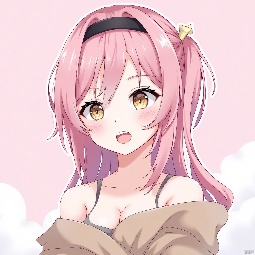 an anime girl,simple background,upper body
