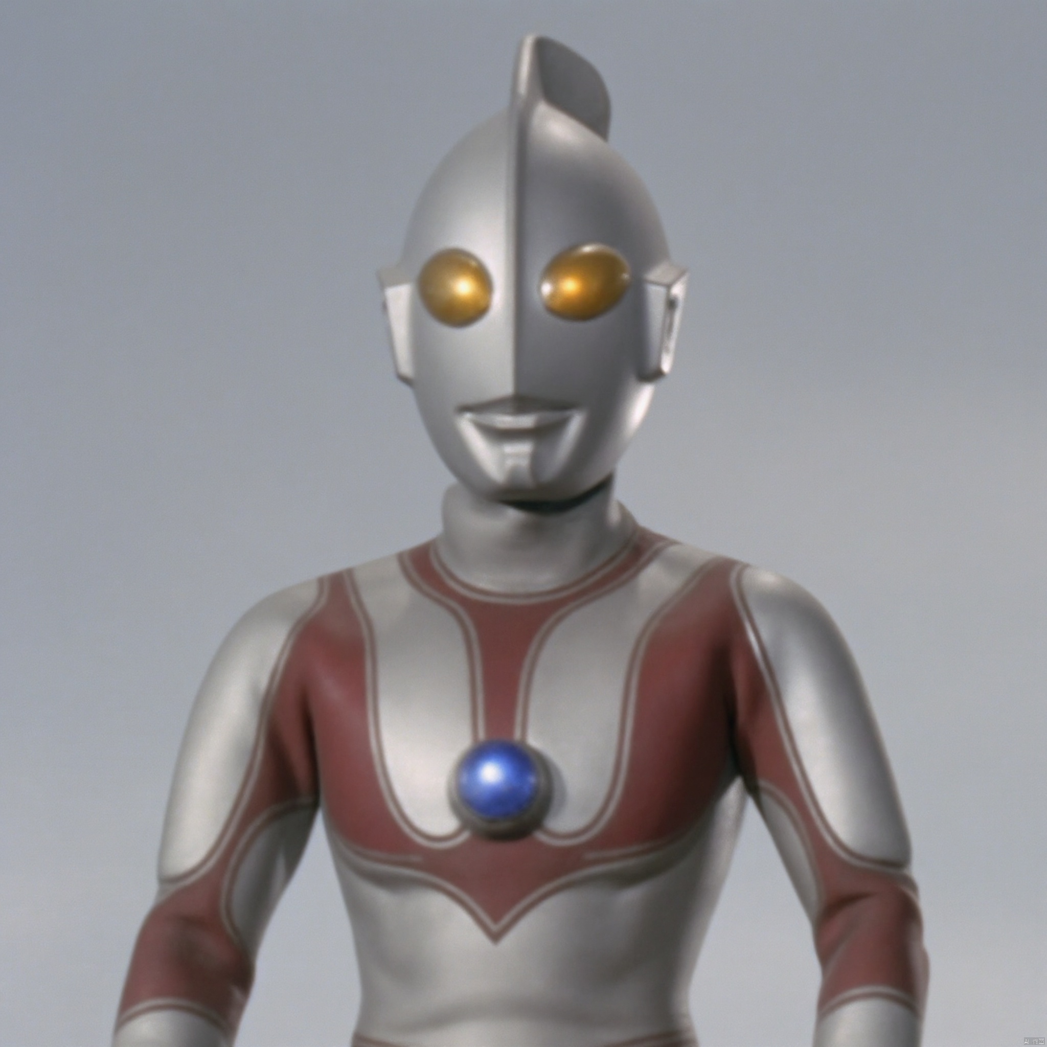 ultraman,silver bodysuit,red gloves,legwear,gloves,red boots,cover,mask,plugsuit,armor,bodysuit,red pattern on body,silver tight-fitting,red footwear,helmet,leather suit,latex,tokusatsu,no humans,science fiction,silver head,hard mask,no smile,no eyes,no nose,solo,silver rubber bodysuit with red line