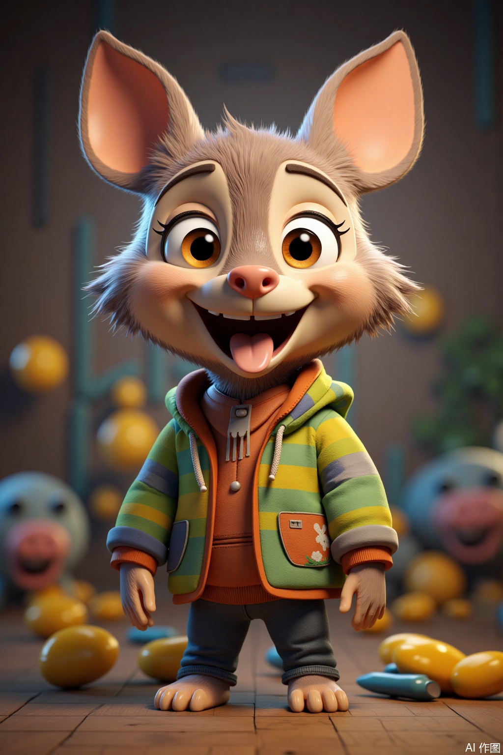 Ultra photoreal, Insane Details, 32K, Realistic,
t, 3D clay, a small animal
