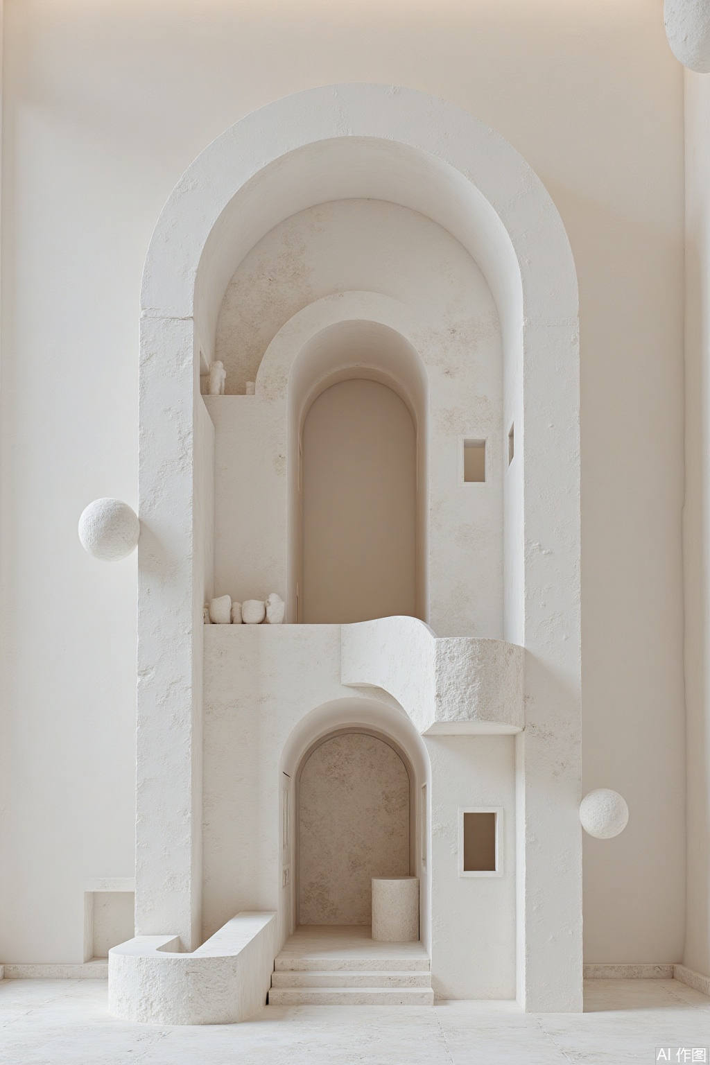 real photo,conceptual minimalist sculpture