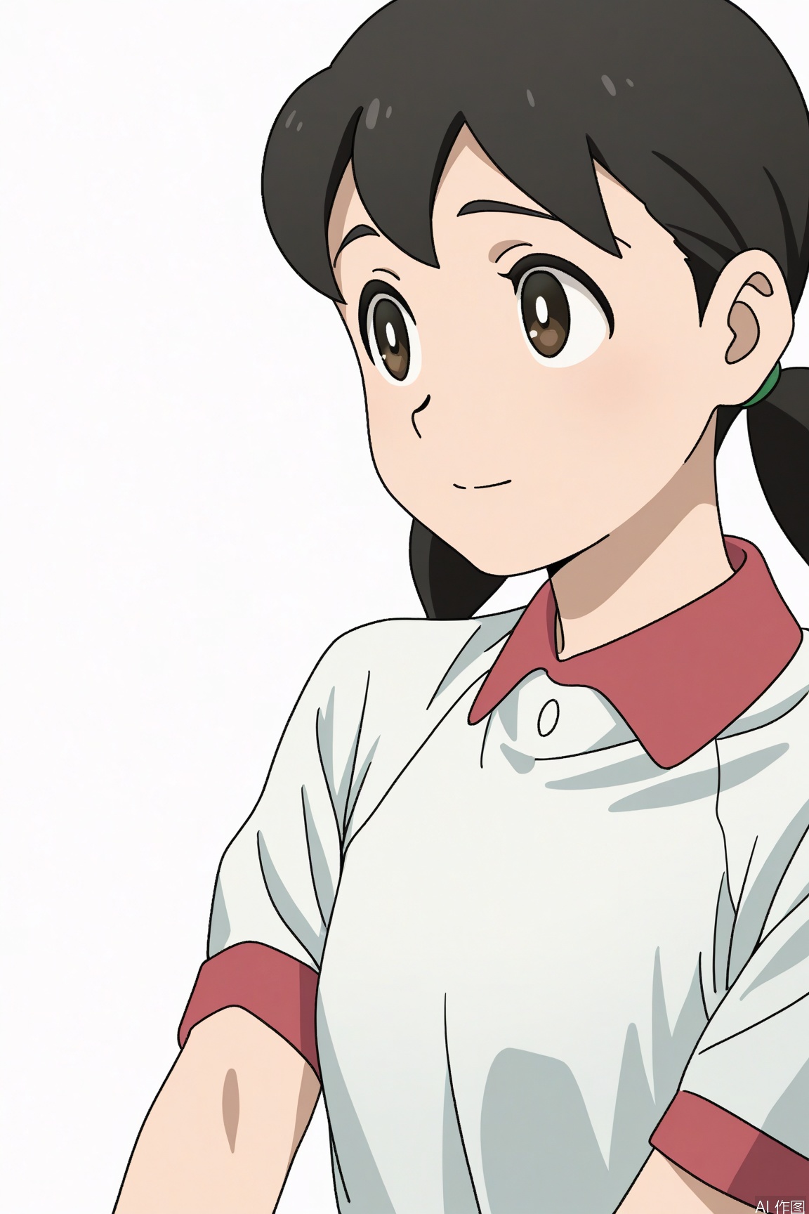 duolaameng,minamoto_shizuka,1girl,solo,simple_background,white_background