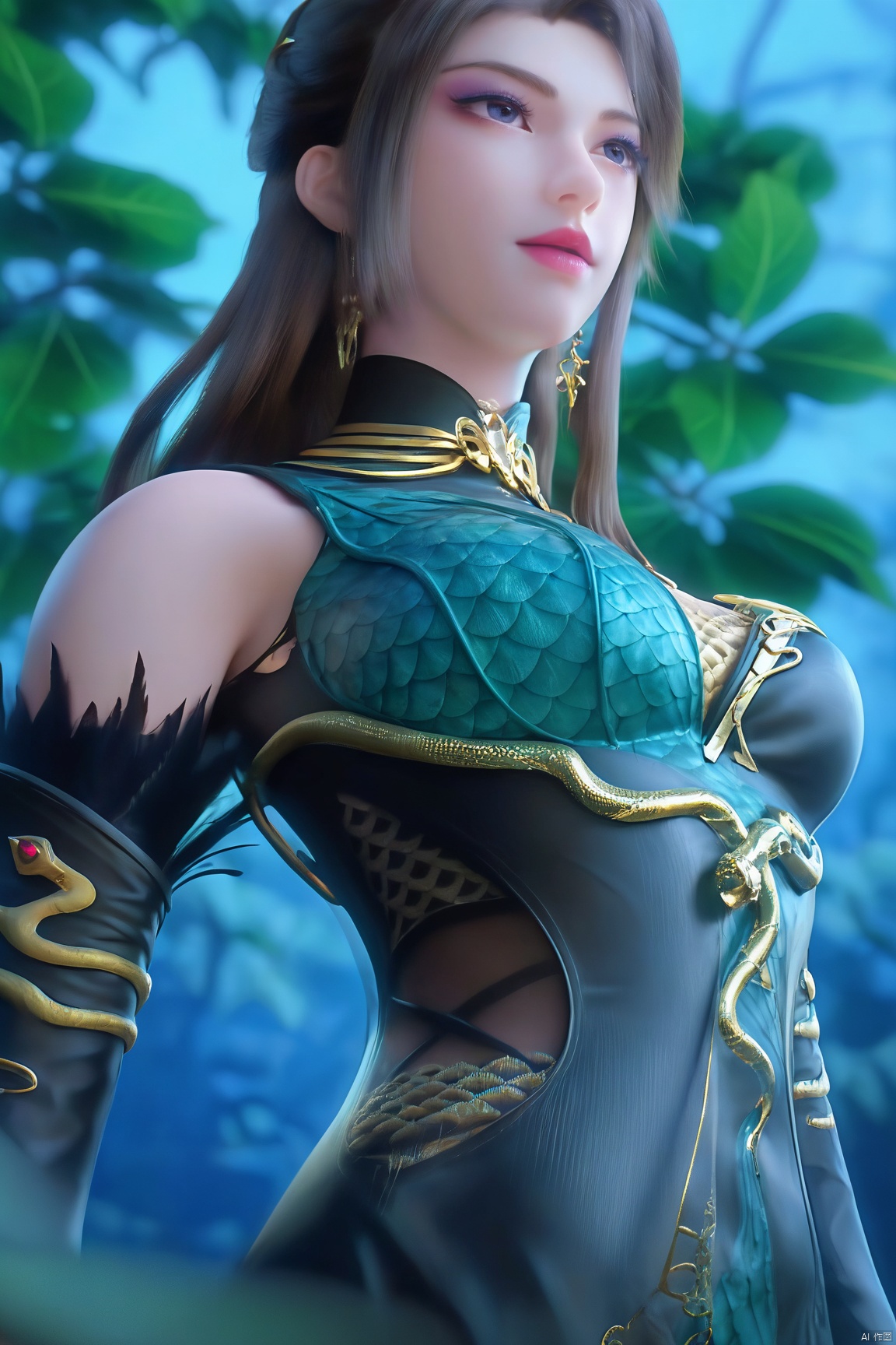 score_9_up,score_8_up,score_7_up,(Masterpiece, Best Quality, High Resolution, 8K Raw),
1girl, solo, long hair, brown hair, hair ornament, gloves, dress, jewelry, upper body, earrings, green dress,
pale skin,translucent,realistic,white skin,high detailed  skin,(detailed skin:1.1),highly detailed,ultra-high resolution,32K UHD,sharp focus,best-quality,masterpiece,unconventional supreme masterpiece,masterful details,temperate atmosphere,with a high-end texture,in the style of fashion photography,Dynamic Angle,(Dynamic posture:1.1),OverallDetailXL,zPDXL3,GX_style