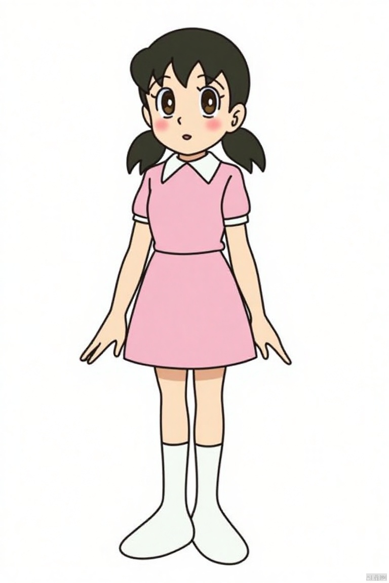 duolaameng,minamoto_shizuka,1girl,solo,simple_background,white_background