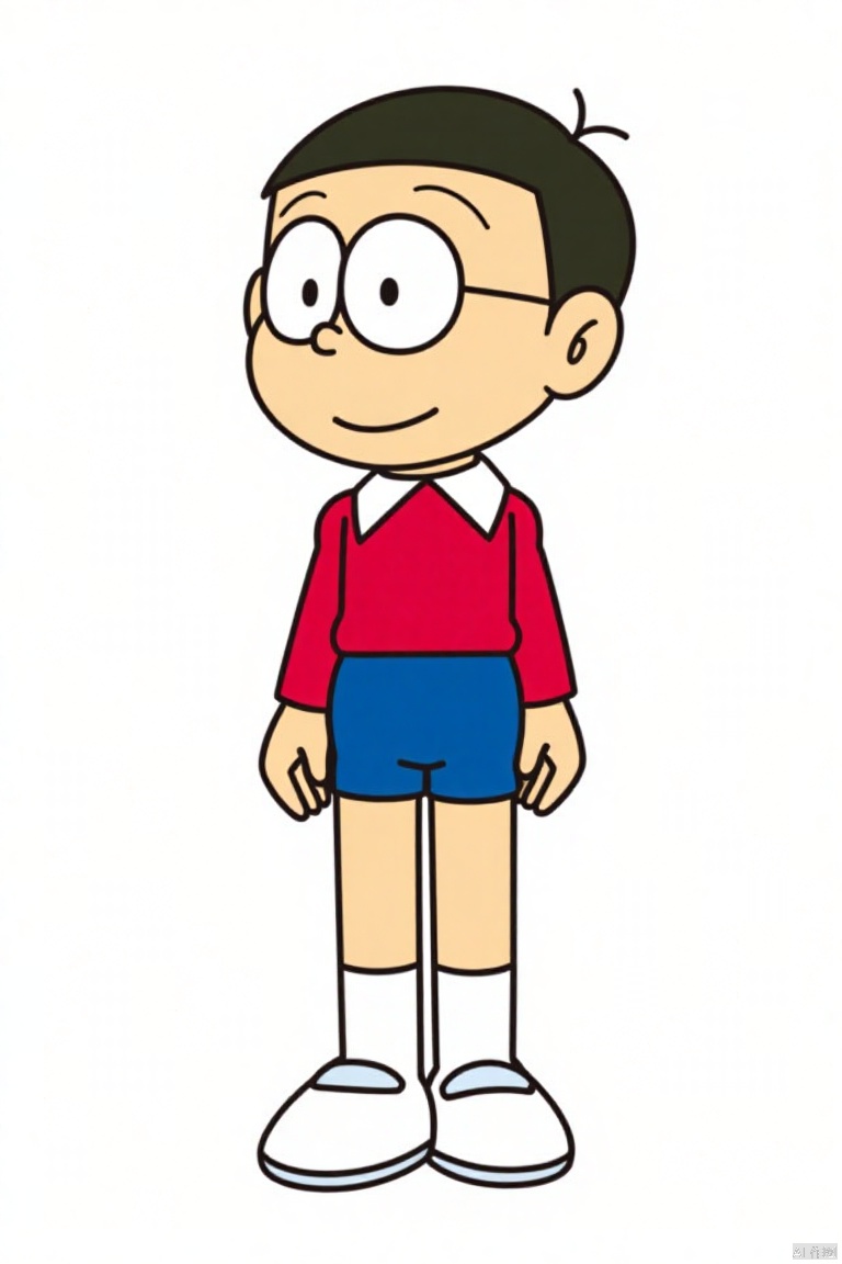duolaameng,nobi_nobita,1boy,solo,simple_background,white_background